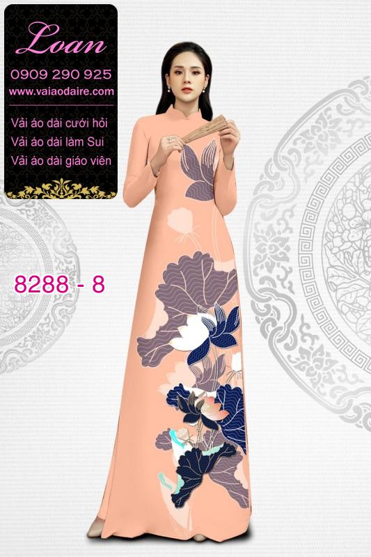 Vải áo dài hoa Sen
