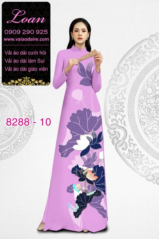 Vải áo dài hoa Sen