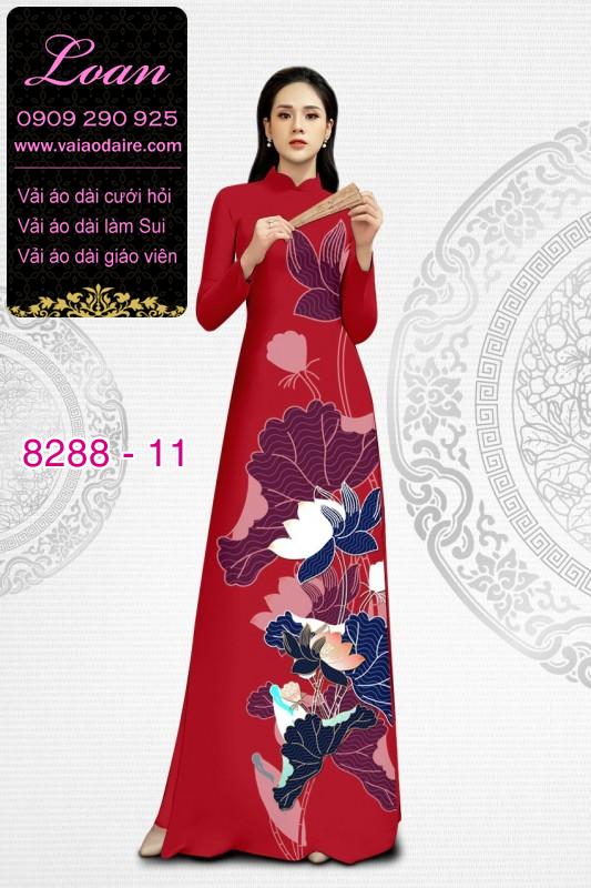 Vải áo dài hoa Sen