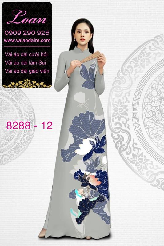 Vải áo dài hoa Sen