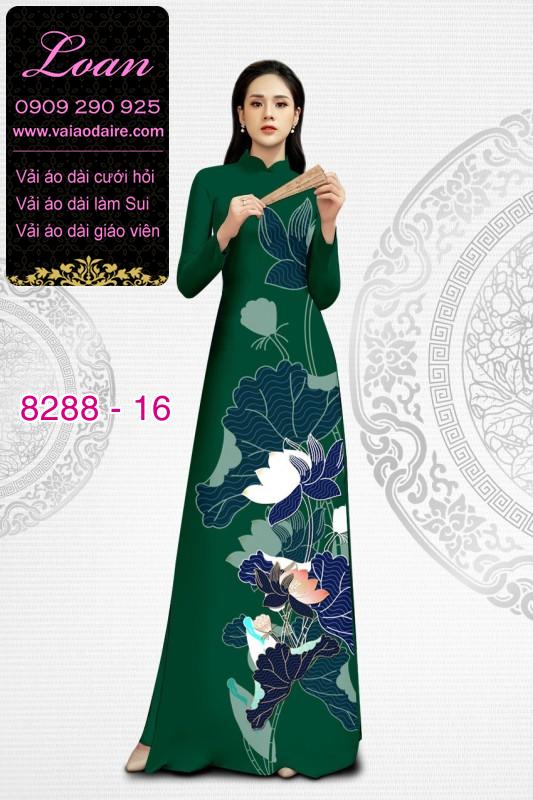 Vải áo dài hoa Sen