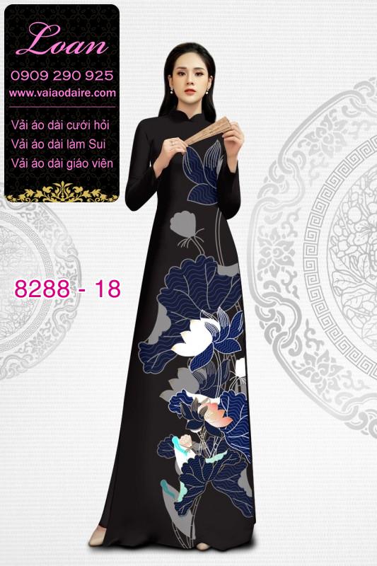 Vải áo dài hoa Sen