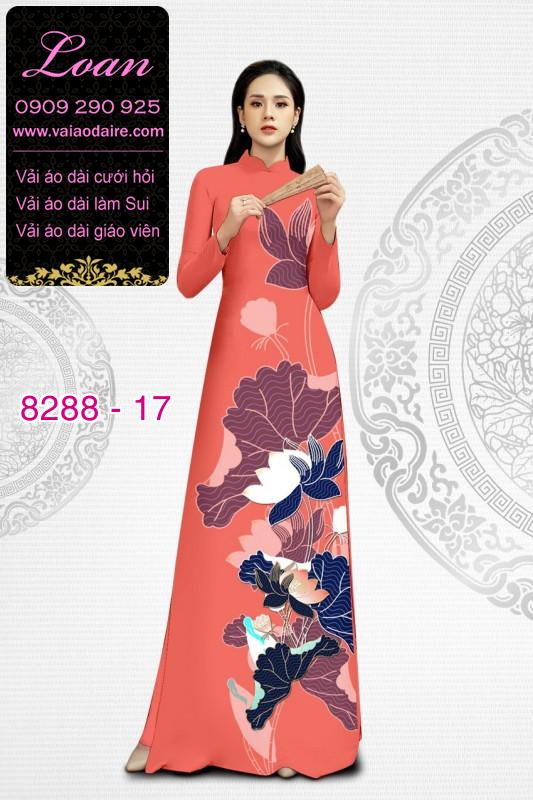 Vải áo dài hoa Sen