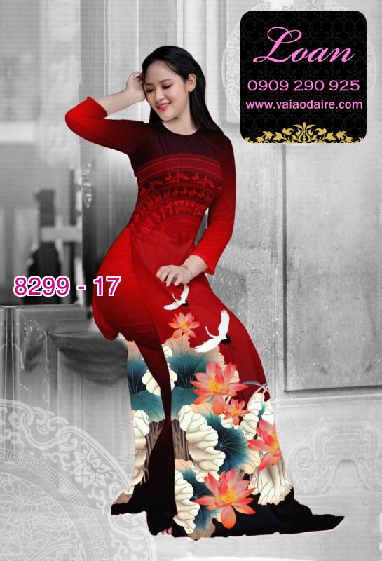 Vải áo dài hoa Sen trống đồng
