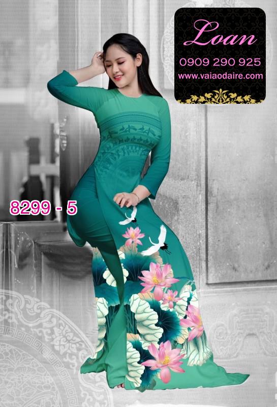 Vải áo dài hoa Sen trống đồng