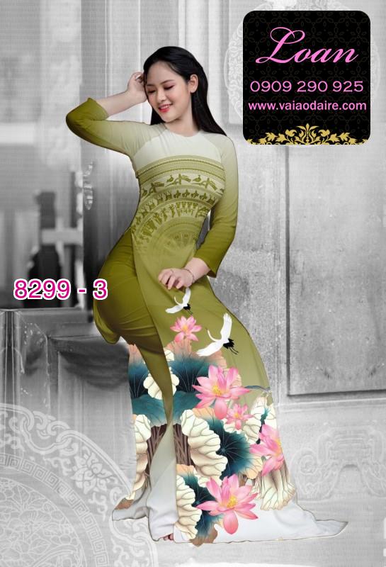 Vải áo dài hoa Sen trống đồng