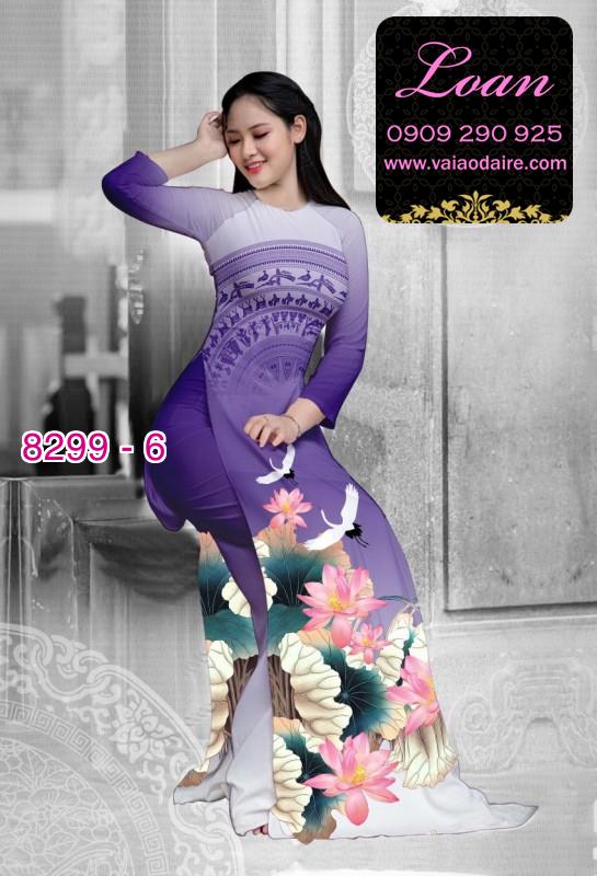 Vải áo dài hoa Sen trống đồng