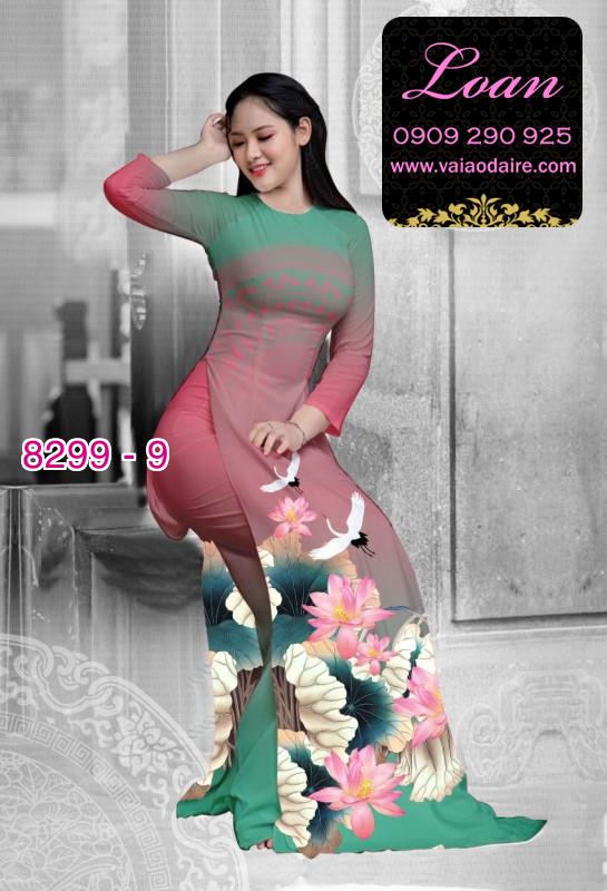 Vải áo dài hoa Sen trống đồng