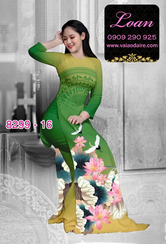 Vải áo dài hoa Sen trống đồng