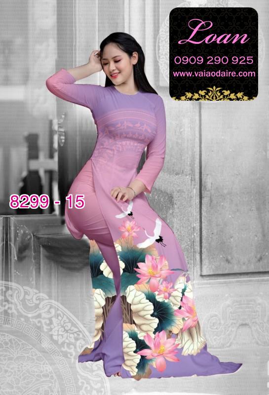 Vải áo dài hoa Sen trống đồng