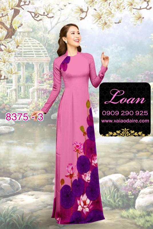 Vải áo dài hoa Sen