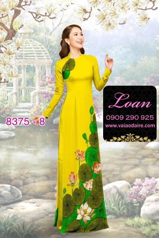 Vải áo dài hoa Sen