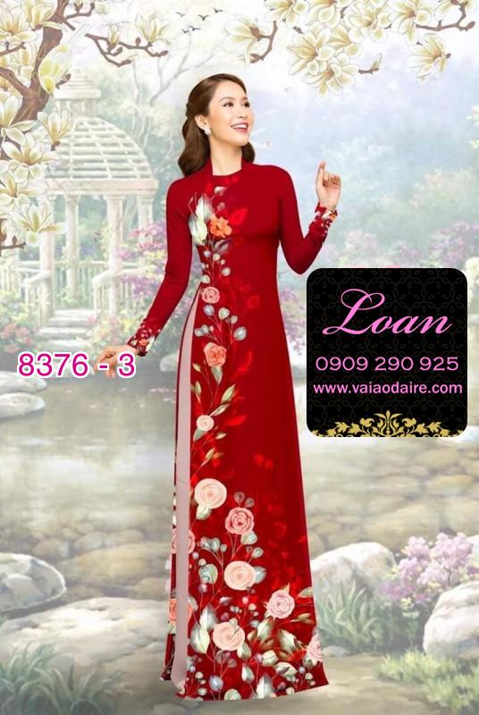 Vải áo dài hoa dây