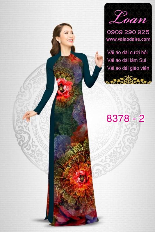 Vải áo dài hoa lập thể