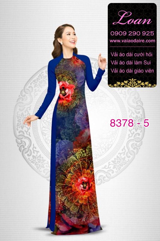 Vải áo dài hoa lập thể