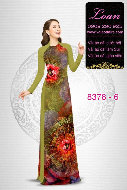 Vải áo dài hoa lập thể