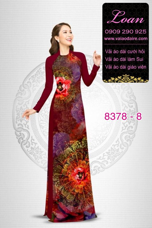 Vải áo dài hoa lập thể