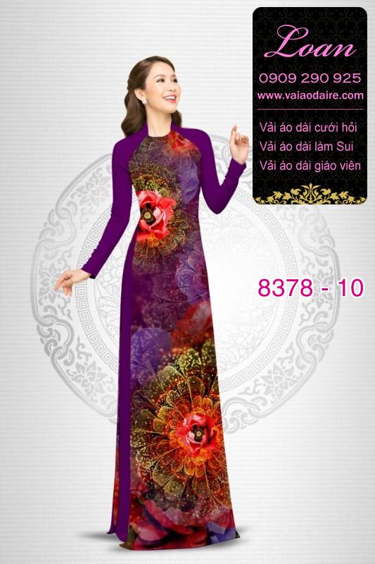 Vải áo dài hoa lập thể