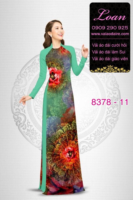 Vải áo dài hoa lập thể