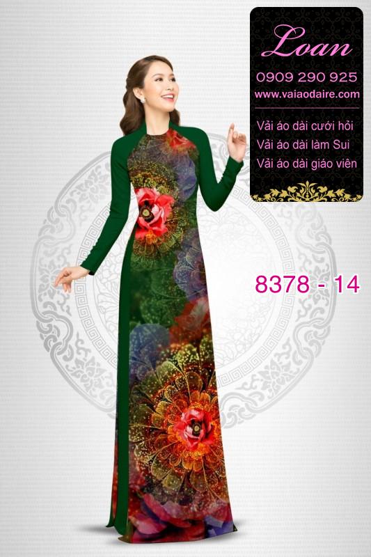 Vải áo dài hoa lập thể