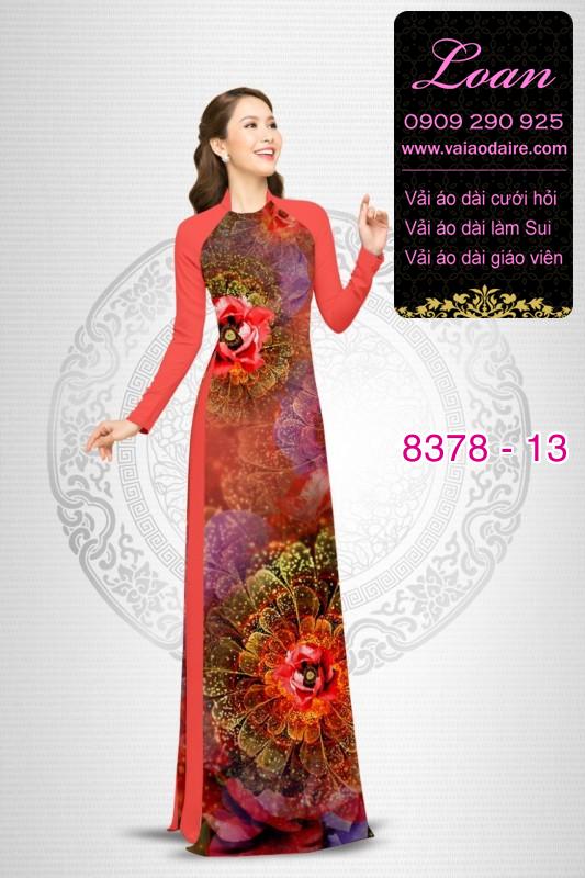 Vải áo dài hoa lập thể