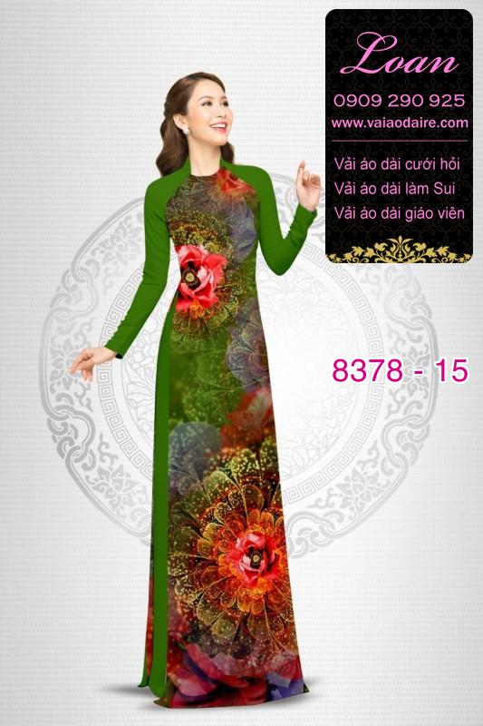 Vải áo dài hoa lập thể