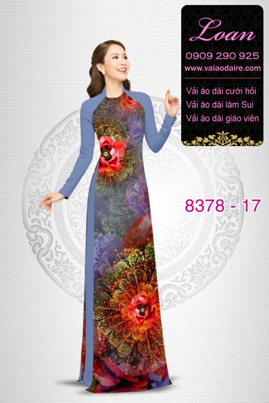 Vải áo dài hoa lập thể