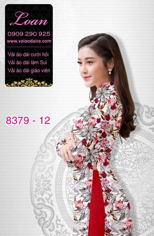 Vải áo dài hoa nhí
