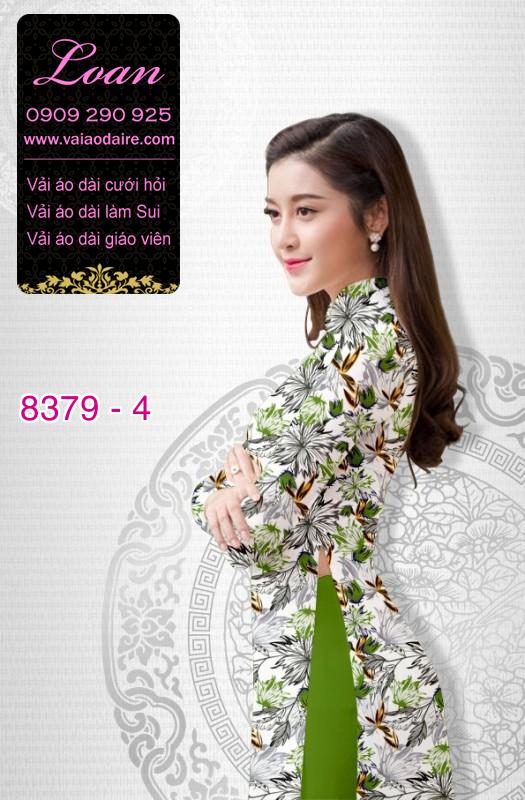 Vải áo dài hoa nhí