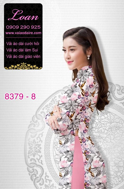 Vải áo dài hoa nhí