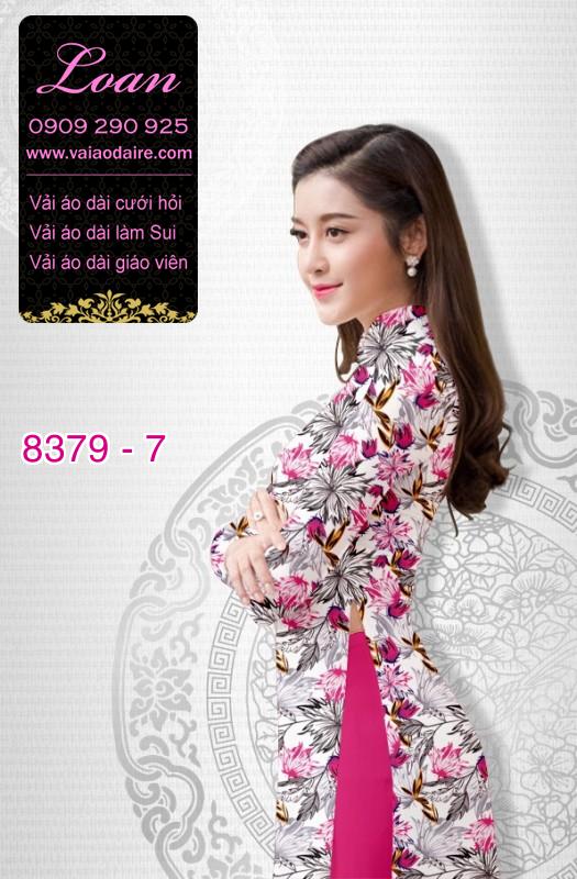 Vải áo dài hoa nhí