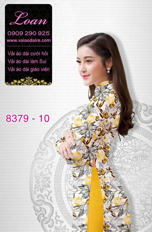 Vải áo dài hoa nhí
