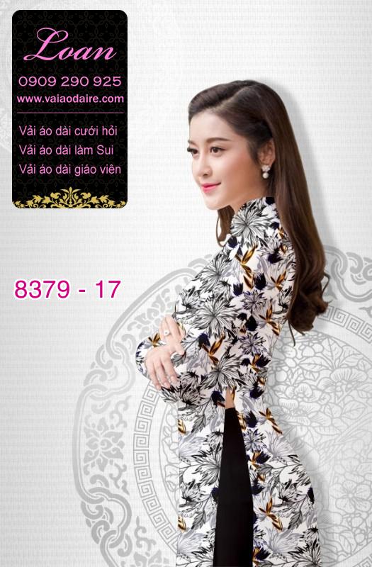 Vải áo dài hoa nhí