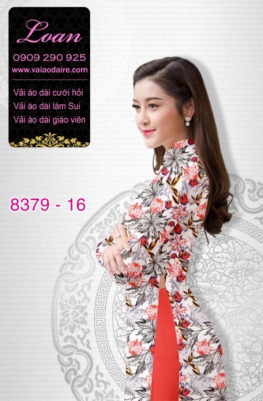 Vải áo dài hoa nhí