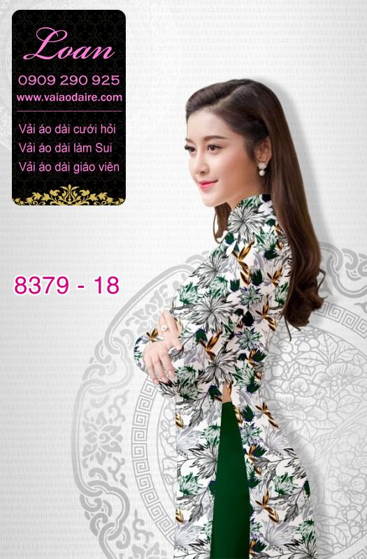 Vải áo dài hoa nhí