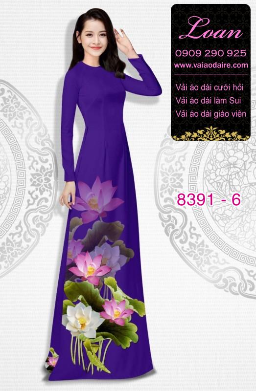 Vải áo dài hoa Sen