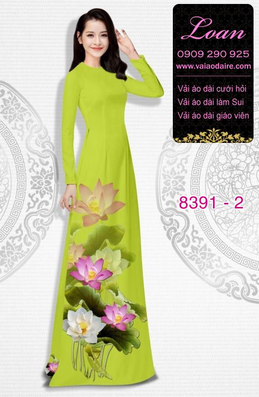 Vải áo dài hoa Sen