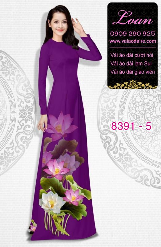 Vải áo dài hoa Sen