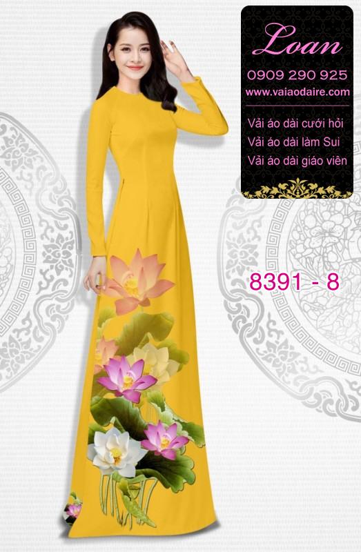 Vải áo dài hoa Sen