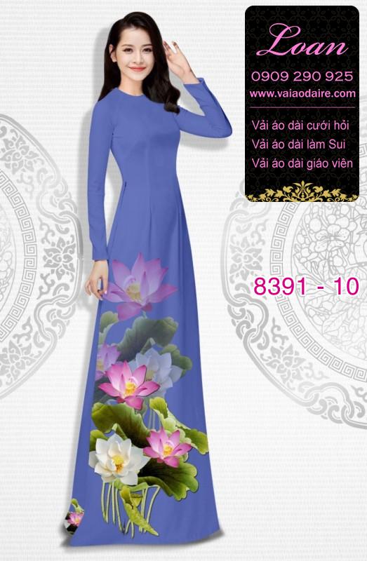 Vải áo dài hoa Sen