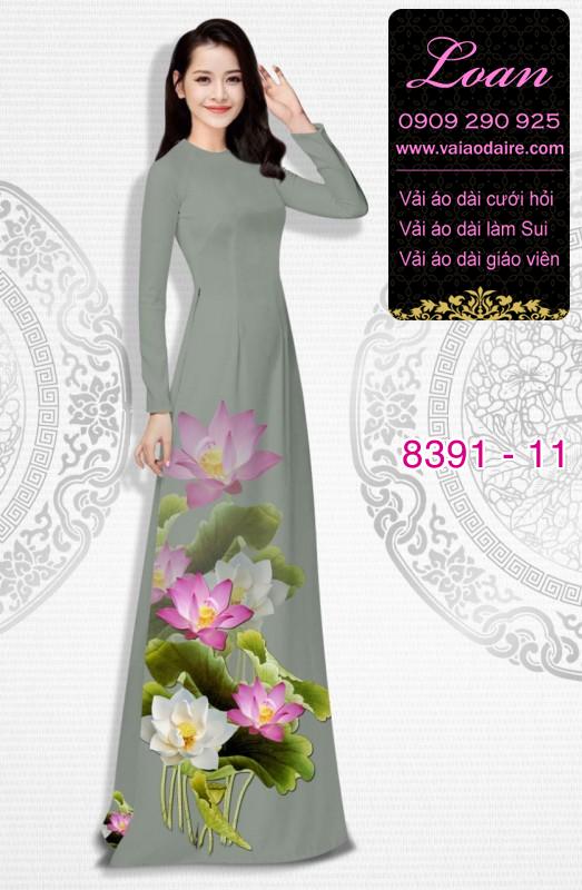 Vải áo dài hoa Sen