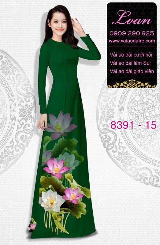 Vải áo dài hoa Sen