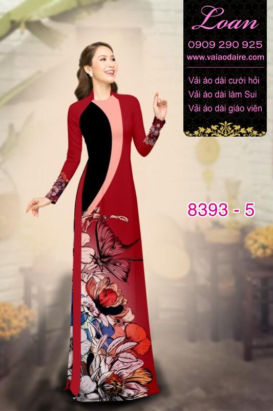 Vải áo dài hoa 3D