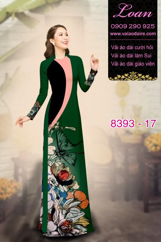 Vải áo dài hoa 3D