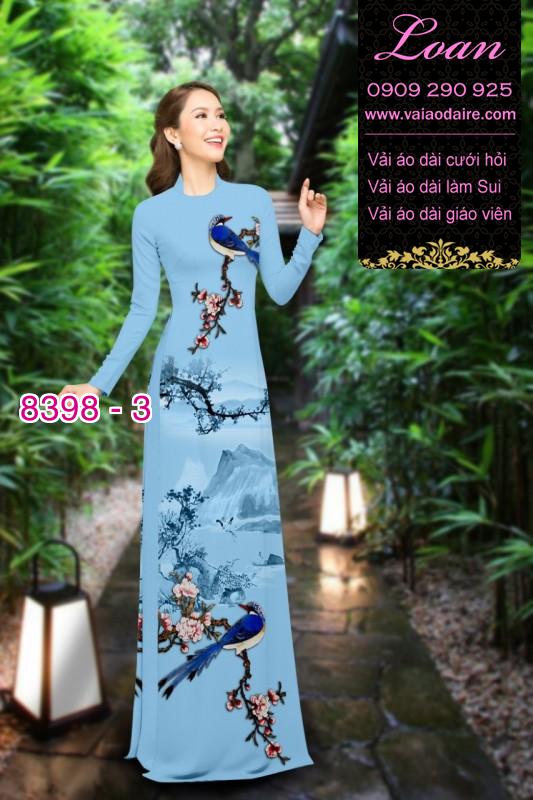 Vải áo dài phong cảnh