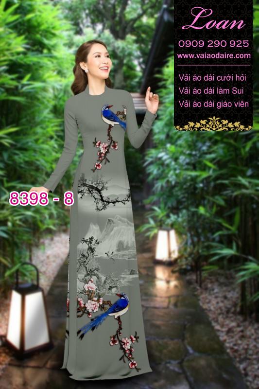 Vải áo dài phong cảnh