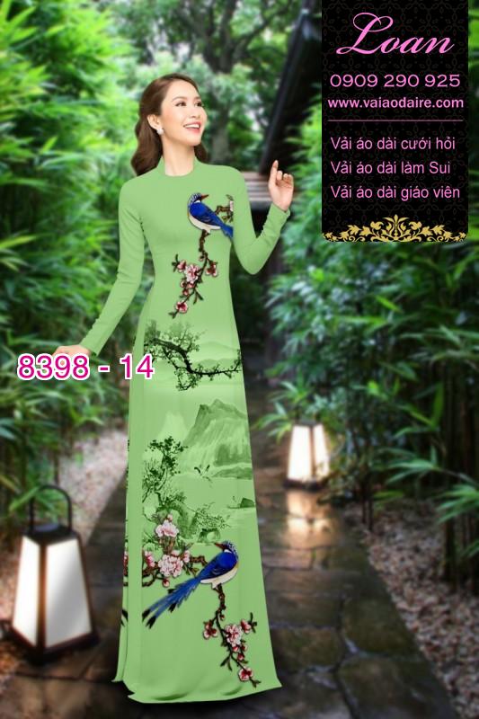 Vải áo dài phong cảnh