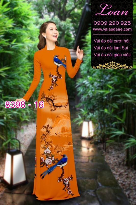 Vải áo dài phong cảnh