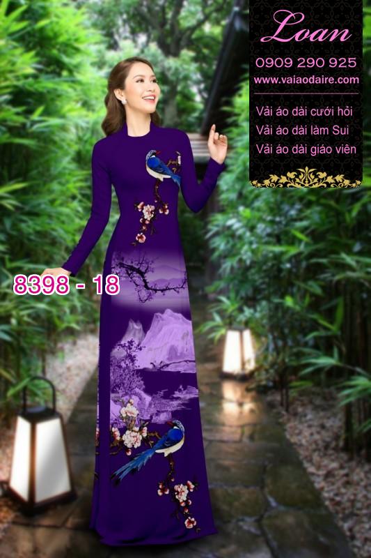 Vải áo dài phong cảnh