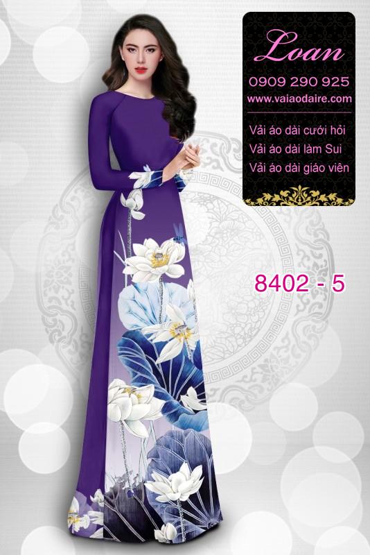 Vải áo dài hoa Sen